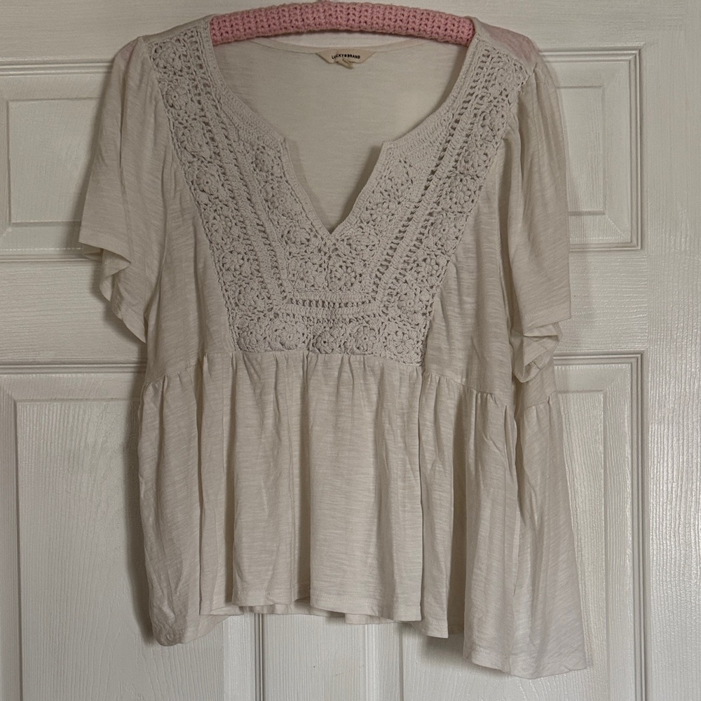 Lucky Brand Tunic Short Sleeve Shirt